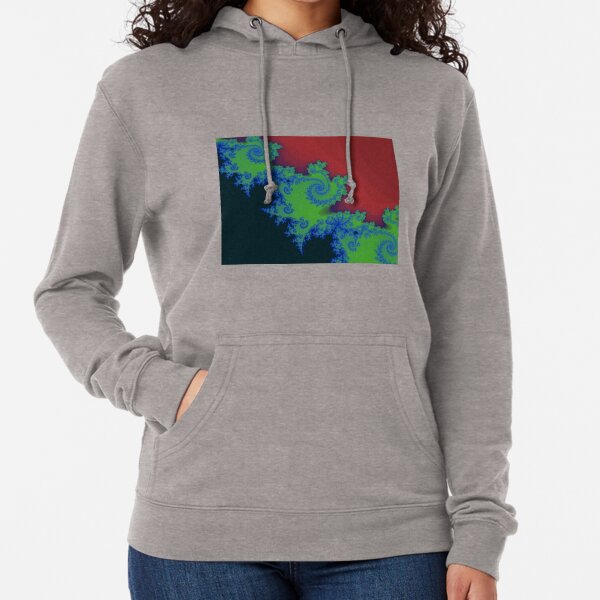 Fractal Art 18 designed and created by (c) Janet Watson Art Lightweight Hoodie