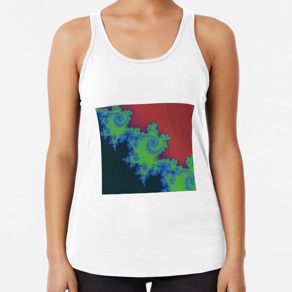 Fractal Art 18 designed and created by (c) Janet Watson Art Racerback Tank Top