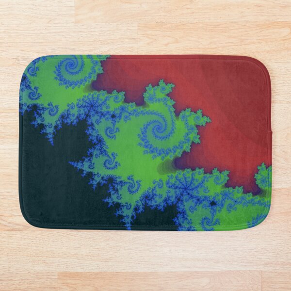 Fractal Art 18 designed and created by (c) Janet Watson Art Bath Mat