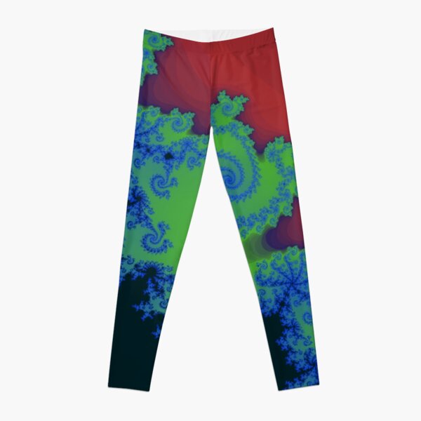 Fractal Art 18 designed and created by (c) Janet Watson Art Leggings