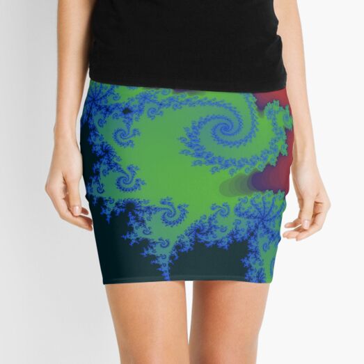 Fractal Art 18 designed and created by (c) Janet Watson Art Mini Skirt
