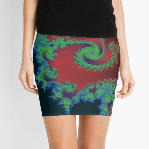 Fractal Art 17 designed and created by (c) Janet Watson Art Mini Skirt