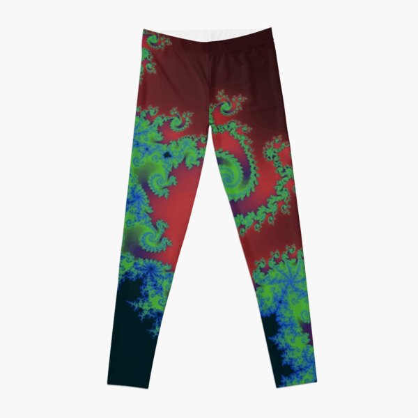 Fractal Art 17 designed and created by (c) Janet Watson Art Leggings