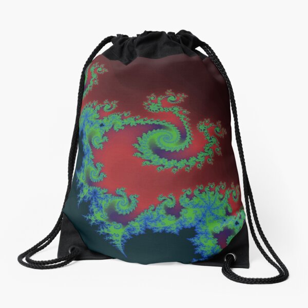 Fractal Art 17 designed and created by (c) Janet Watson Art Drawstring Bag