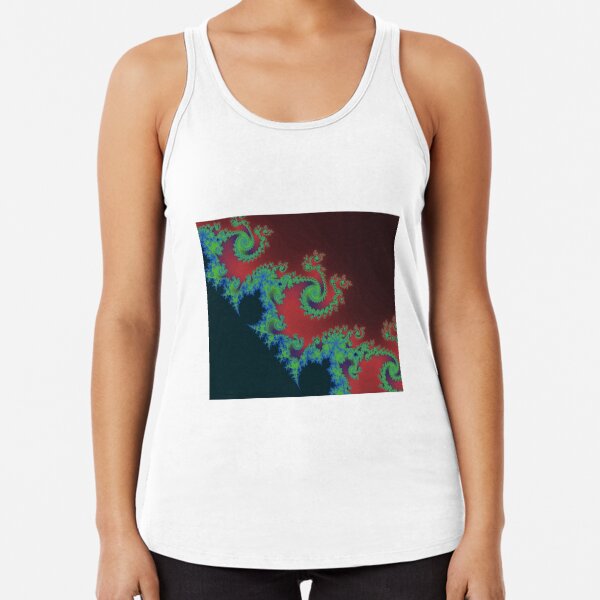 Fractal Art 17 designed and created by (c) Janet Watson Art Racerback Tank Top