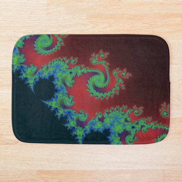 Fractal Art 17 designed and created by (c) Janet Watson Art Bath Mat
