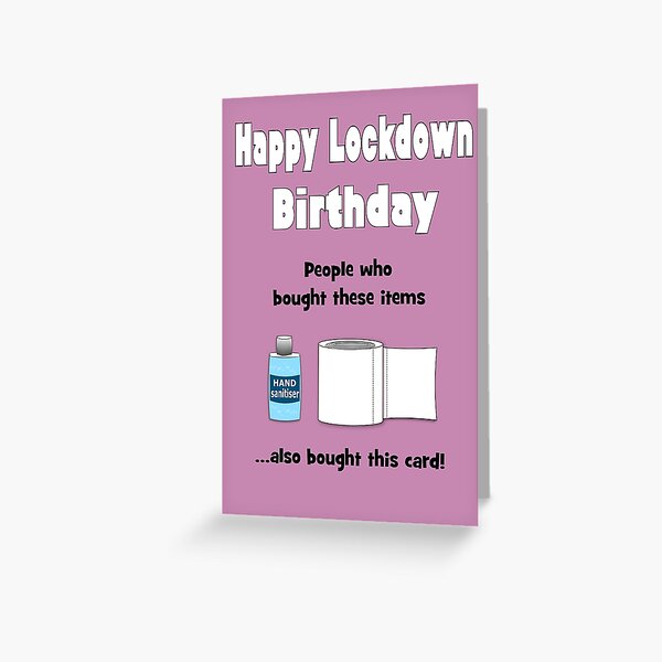 Item preview, Lockdown birthday card inspired by search engines designed and sold by Happyoninside.