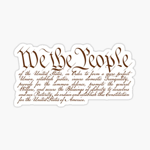 We the People Pegatina