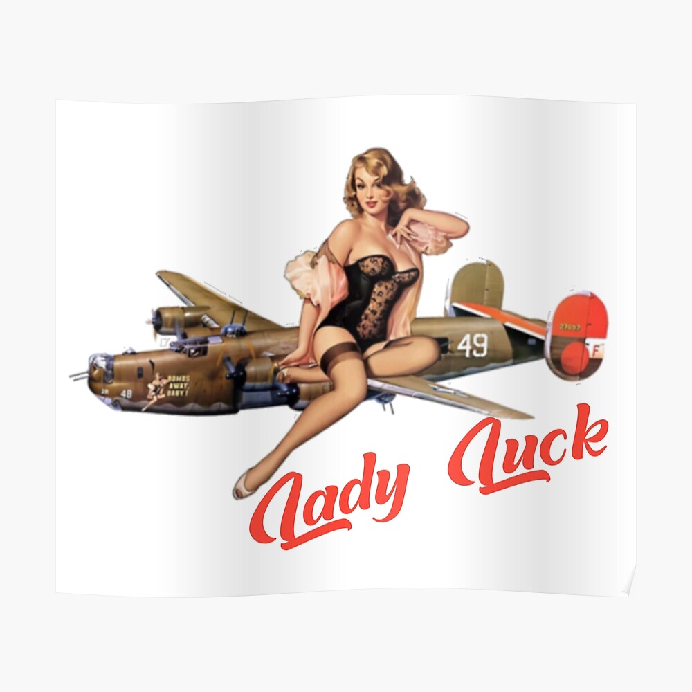 Hoody Rockabilly Lady Luck riding Bomb PIN-UP VINTAGE US Car Hot Rod Nose Art v8 