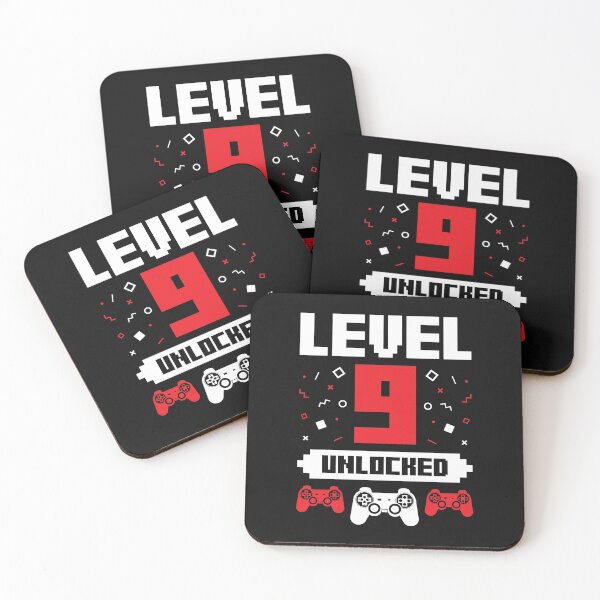 Item preview, Video Gaming Gamer 9th Birthday Present Gift Level Nine, 9, Unlocked designed and sold by EstelleStar.