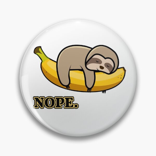 Artikelvorschau, NOPE. Niedliches Baby Faultier auf Banane entworfen und verkauft von shirt-planet.