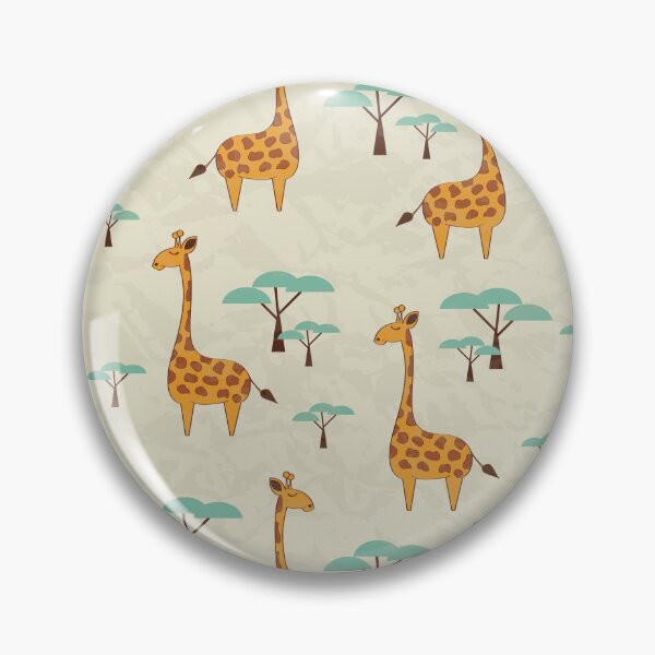 Item preview, Funny Giraffes and Trees Pattern designed and sold by AnastasiaDesign.