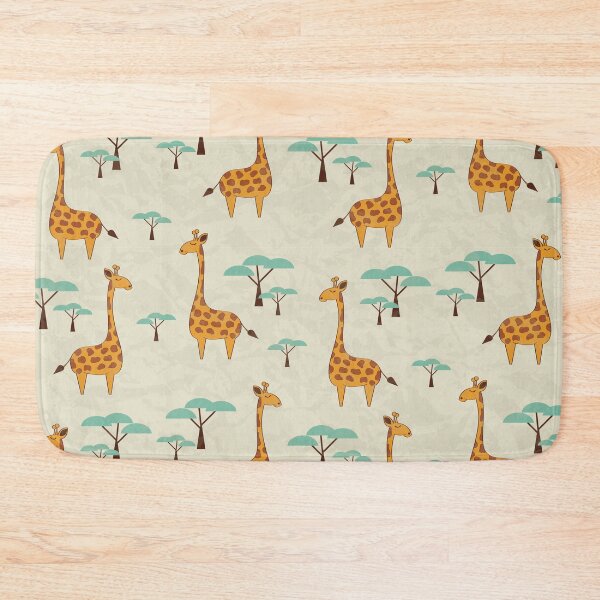 Item preview, Funny Giraffes and Trees Pattern designed and sold by AnastasiaDesign.