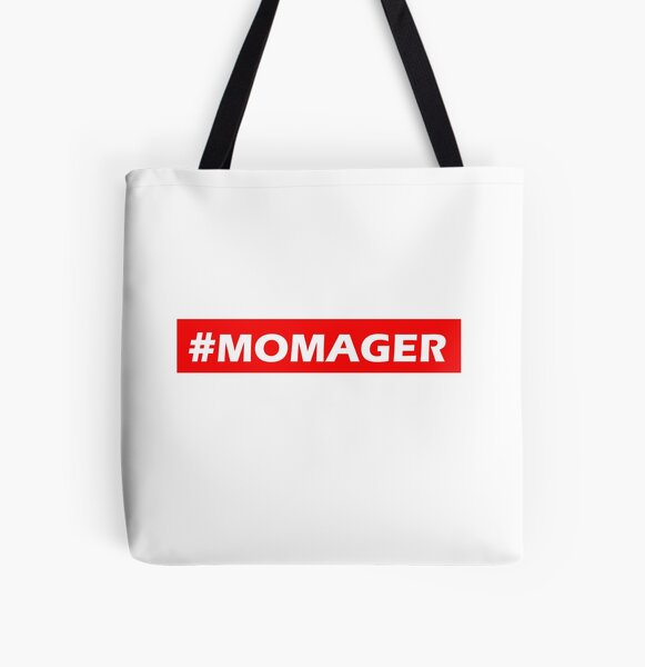 Momager, Modern Mom Manager Kids Names Large Tote Bag