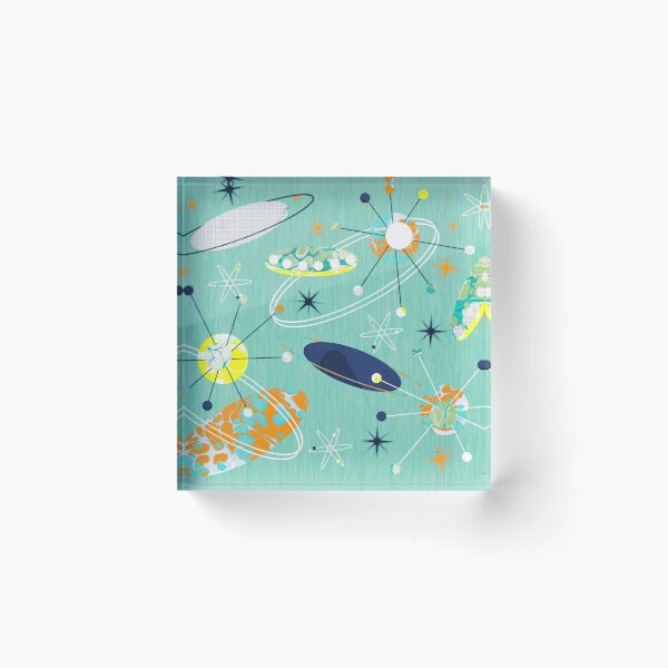 Item preview, Flying Saucers Very Retro Atomic Abstract designed and sold by MarbleCloud.