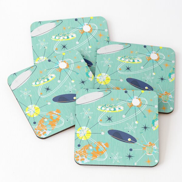 Item preview, Flying Saucers Very Retro Atomic Abstract designed and sold by MarbleCloud.