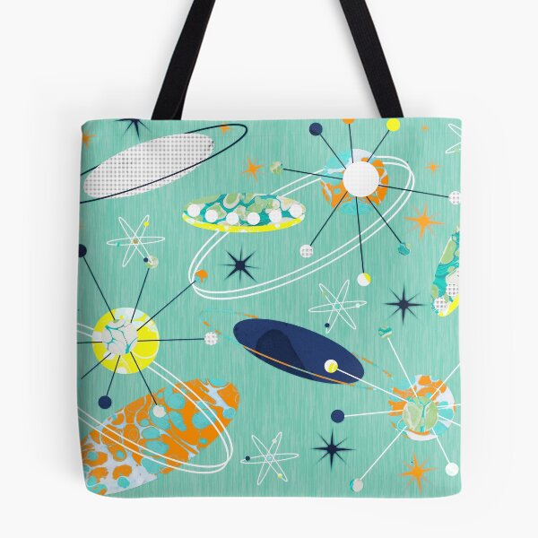 Item preview, Flying Saucers Very Retro Atomic Abstract designed and sold by MarbleCloud.