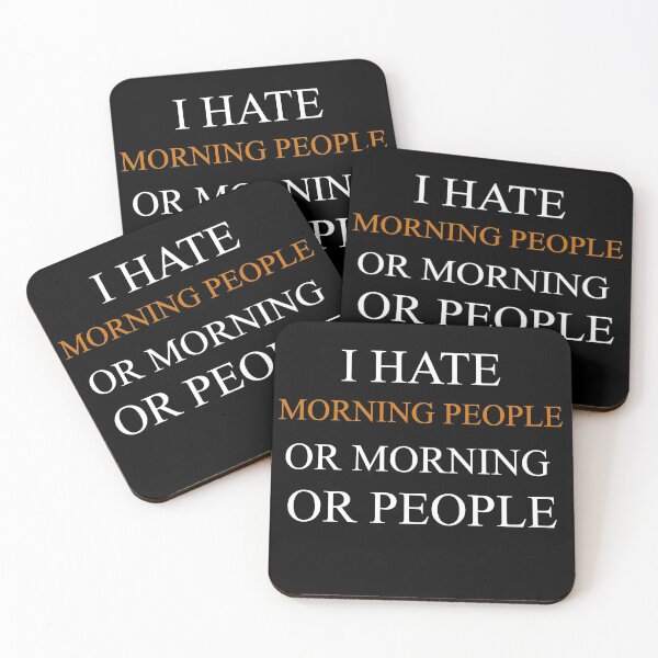 Item preview, I hate morning people or morning or people designed and sold by GLOW BUYGLOW.