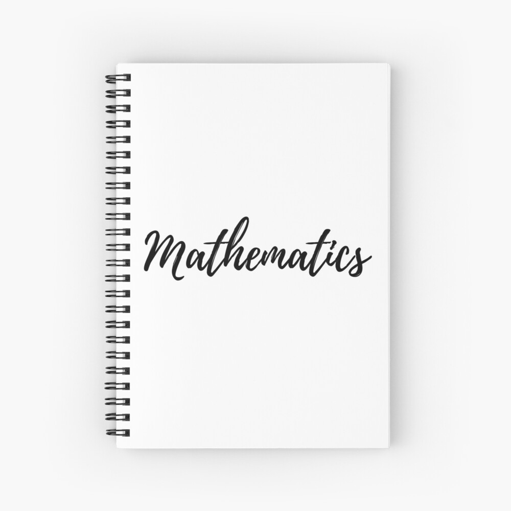 Math Is Math Spiral Notebook for Sale by Llamahandz