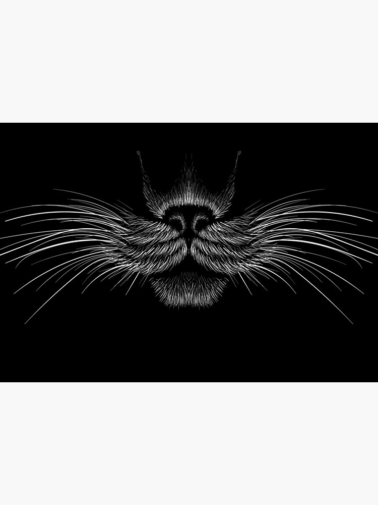 MASK Black Cat Panther Funny Mask Animal Face by PandaPope