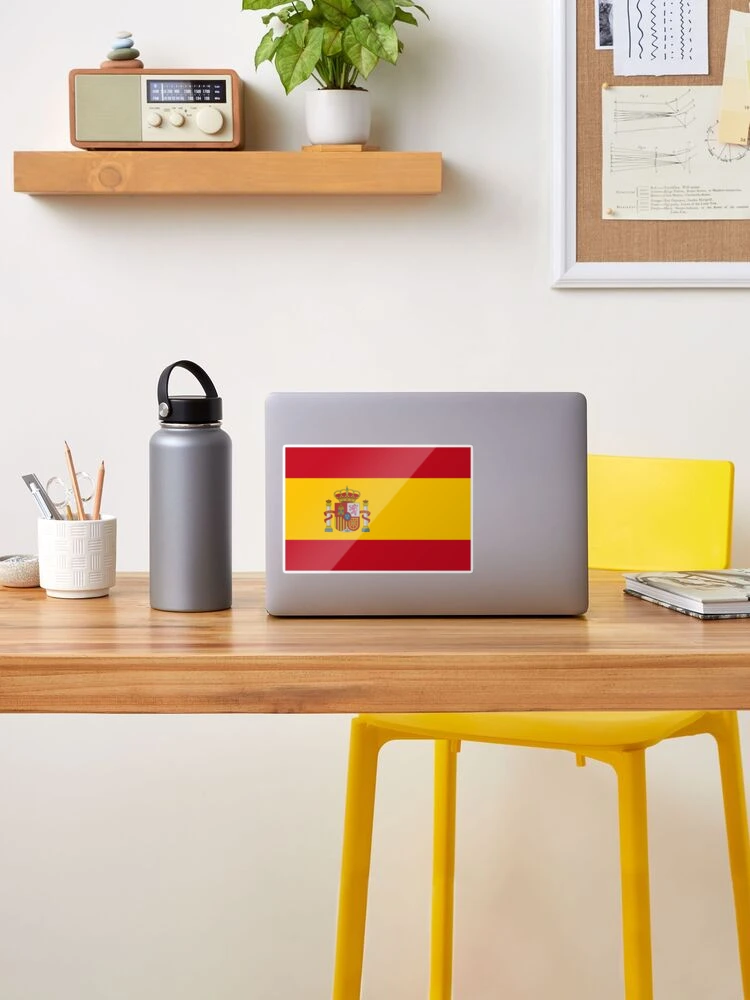 Pegatina for Sale con la obra «Bandera española, Bandera de españa, Bandera  española» de youokpun