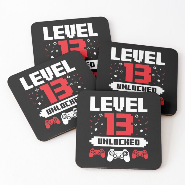 Item preview, Level 13 Unlocked - Video Gaming Gamer Thirteenth Birthday Gift  designed and sold by EstelleStar.