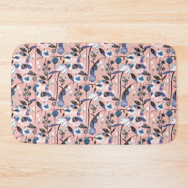 Item preview, Pink pastel flowers pattern designed and sold by ninoladesign.