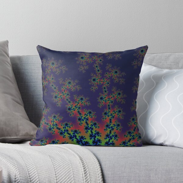Fractal Art 12 designed and created by (c) Janet Watson Art Throw Pillow