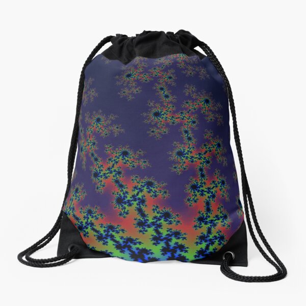 Fractal Art 12 designed and created by (c) Janet Watson Art Drawstring Bag