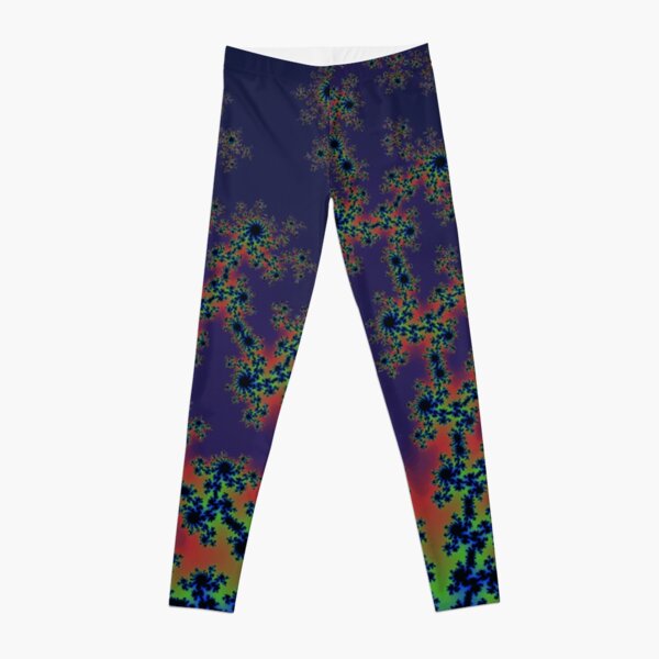 Fractal Art 12 designed and created by (c) Janet Watson Art Leggings
