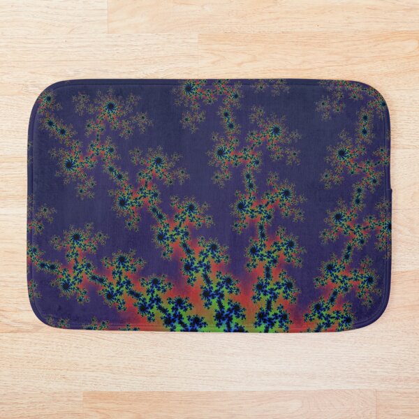 Fractal Art 12 designed and created by (c) Janet Watson Art Bath Mat