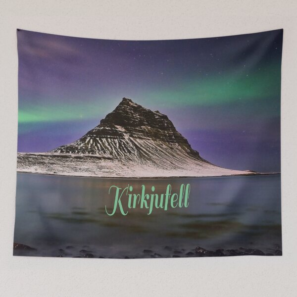 Item preview, Kirkjufell Mountain in Iceland Northern Lights designed and sold by mwagie.
