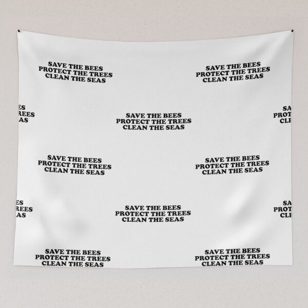 Item preview, save the bees protect the trees clean the ocean designed and sold by House Sparrow.