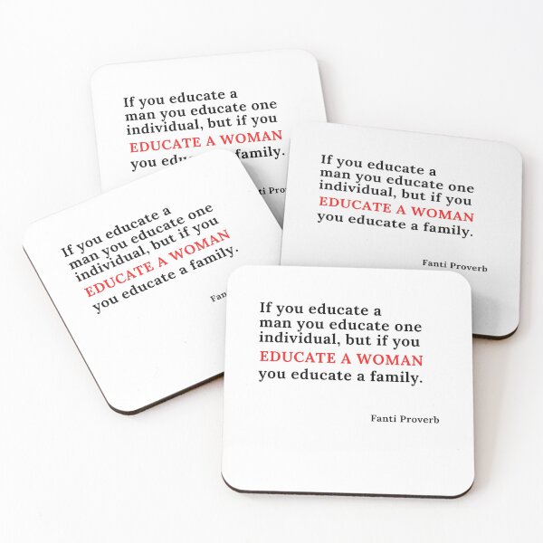 Item preview, Educate a woman- African proverb designed and sold by DWeyers.