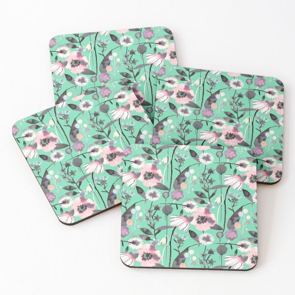 Item preview, Mint summer flowers designed and sold by ninoladesign.