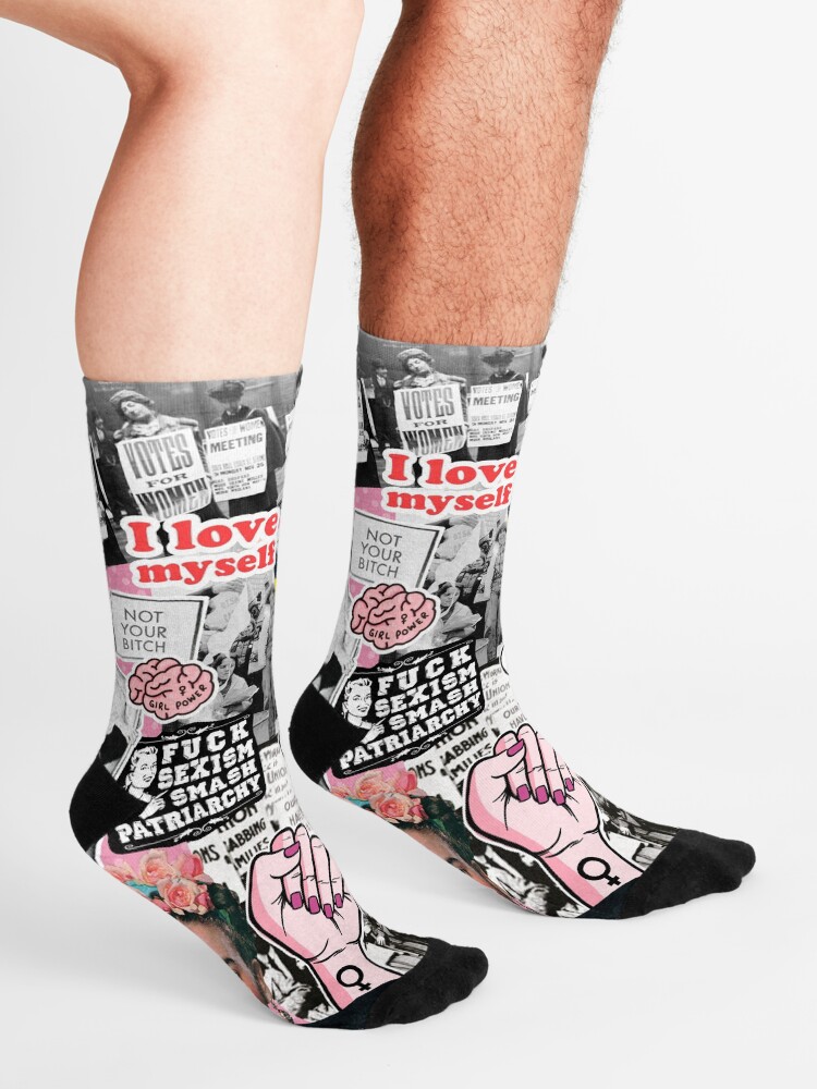 Alternate view of Feminism collage Socks