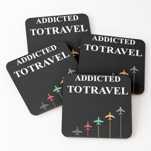 Item preview, ADDICTED TO TRAVEL / travel lover designed and sold by GLOW BUYGLOW.