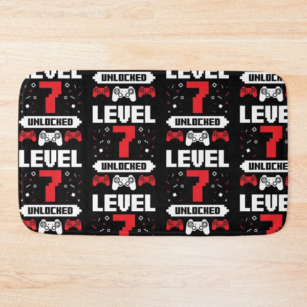 Item preview, Video Gaming Birthday 7 Year Old Gamer Gift Level 7 Unlocked designed and sold by EstelleStar.