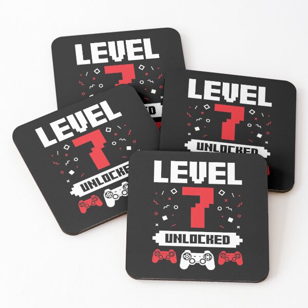 Item preview, Video Gaming Birthday 7 Year Old Gamer Gift Level 7 Unlocked designed and sold by EstelleStar.