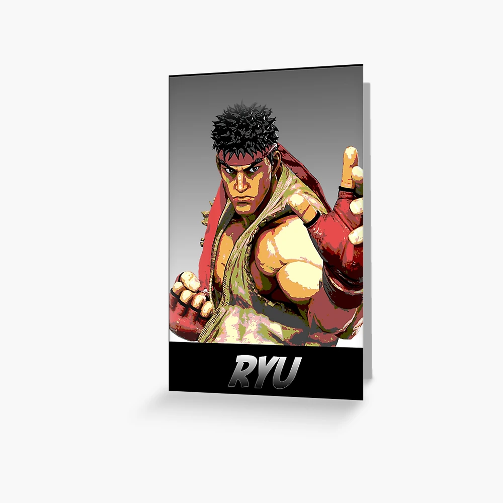 street fighter ryu fan art by me  Greeting Card for Sale by KIRART