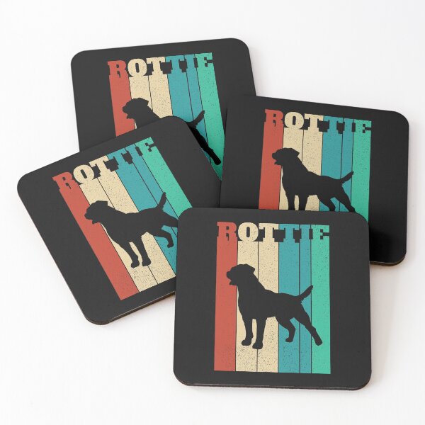 Item preview, Rottweiler retro con rayas verticales designed and sold by EstelleStar.