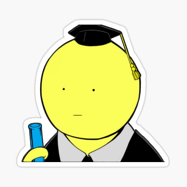 Assassination Classroom - Koro Sensei fan art ! Pegatina brillante