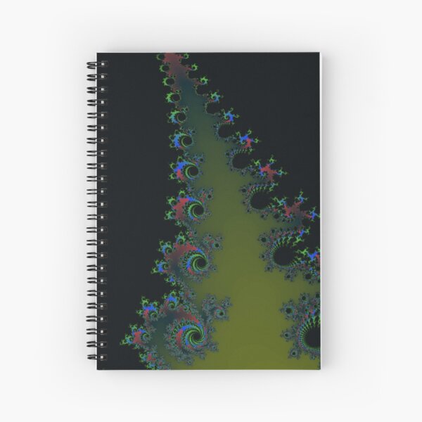 Fractal Art 7 designed and created by (c) Janet Watson Art Spiral Notebook