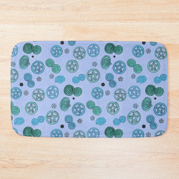 Item preview, pentagram pattern - blue designed and sold by KarolinaSt.