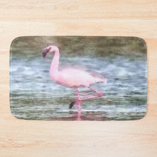 Item preview, Lesser Flamingo Watercolor designed and sold by taiche.