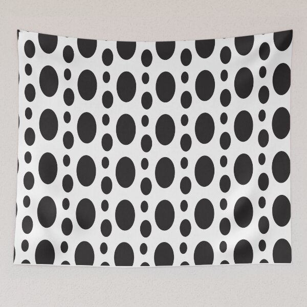 Item preview, Abstract Black Pattern Oval shapes designed and sold by sigdesign.