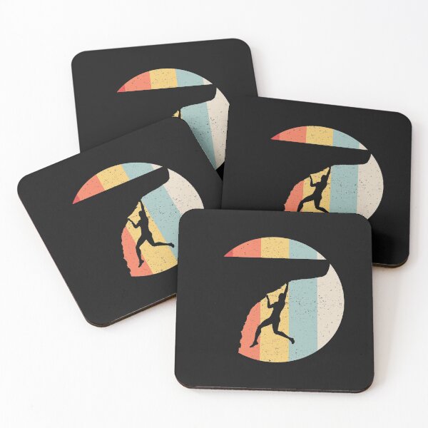 Item preview, Retro Vintage Sunset Rock Climber Climbing designed and sold by EstelleStar.