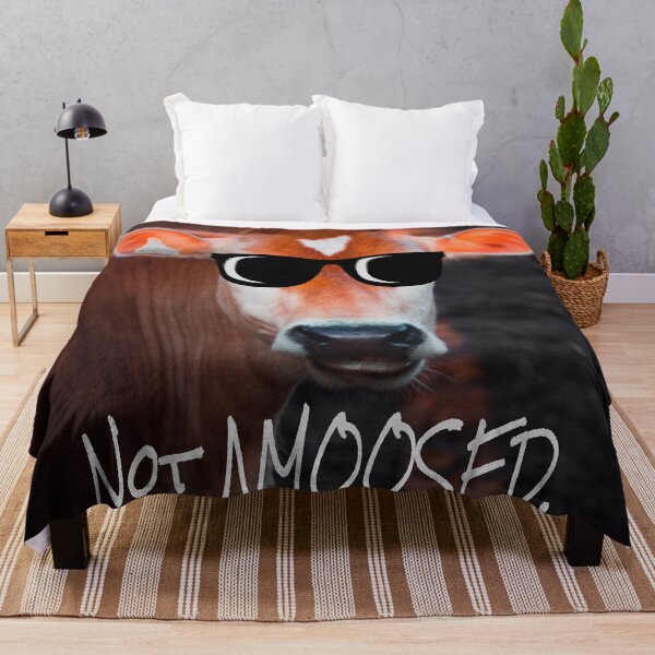 Item preview, Cow in Sunglasses Not aMOOsed Cute Funny designed and sold by mwagie.