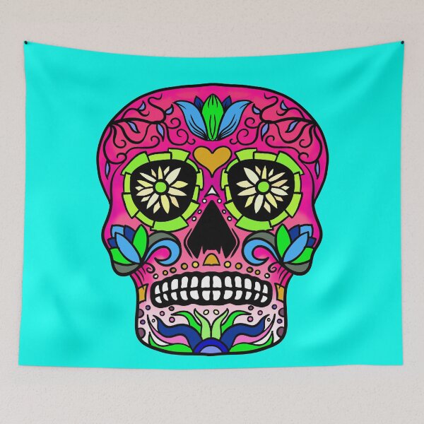 Item preview, Candy Skull Blue designed and sold by fakeface.