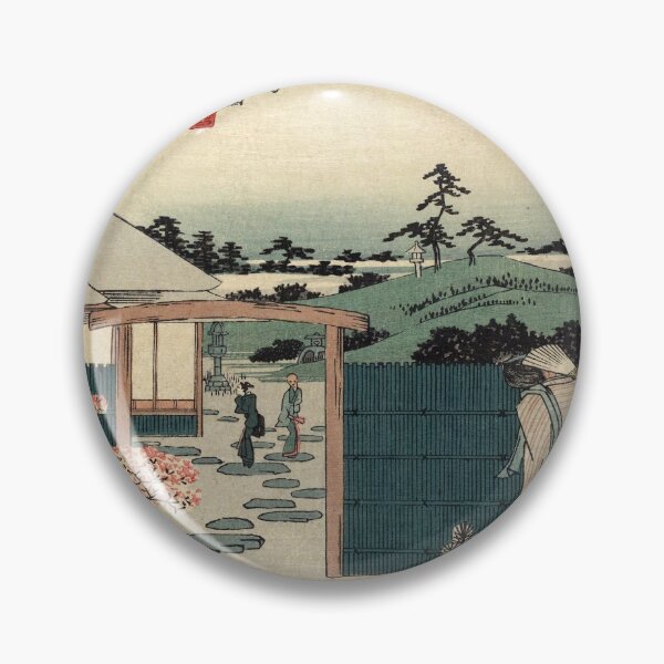 Item preview, The tea house Hiraiwa at Mukojima - Hiroshige Ando - 1835 designed and sold by CrankyOldDude.